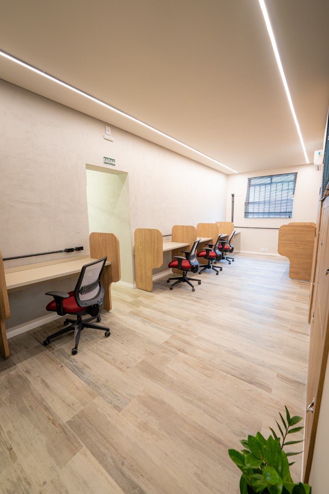 Sala privativa do Bordo Coworking