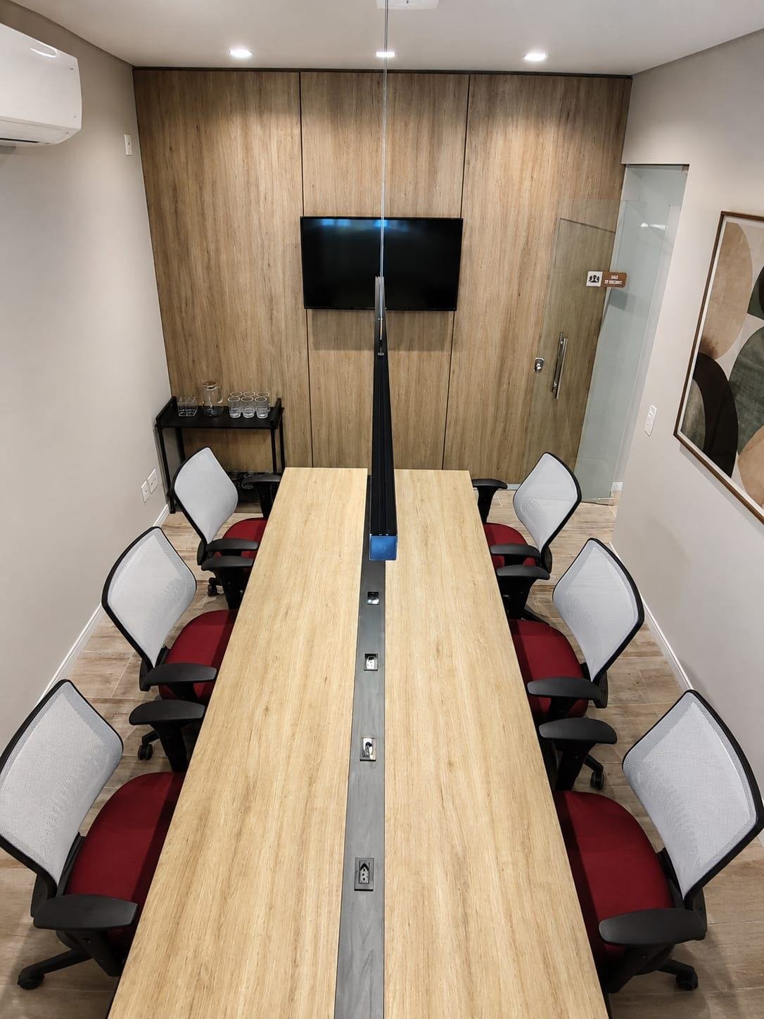 Sala de reunião do Bordo Coworking